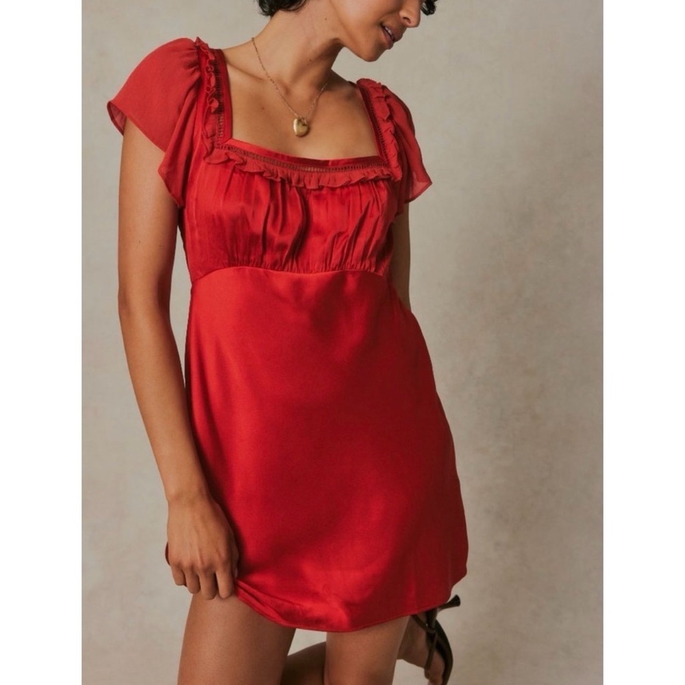 Free People Violet Visions Mini Dress